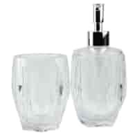 ZESTAW ŁAZIENKOWY DOZOWNIK+KUBEK AKRYL KH9614