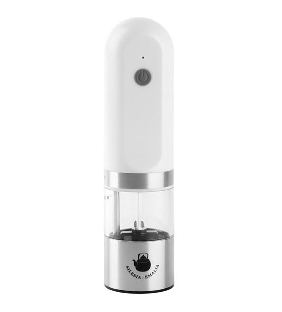 ELEKTRYCZNY MŁYNEK SÓL/PIEPRZ WHITE  USB MG705F-1