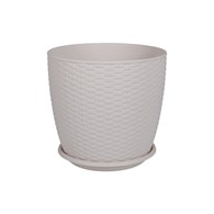 DONICZKA RATTAN BIAŁY 24X22CM VK114058