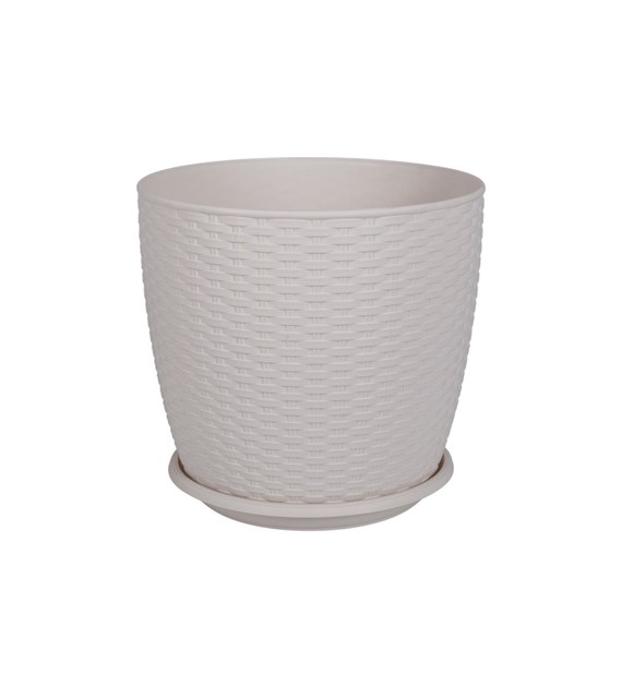DONICZKA RATTAN BIAŁY 24X22CM VK114058