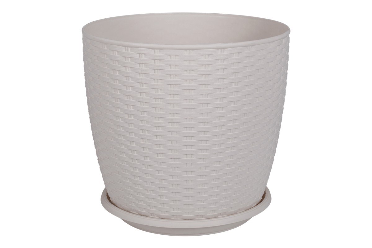 DONICZKA RATTAN BIAŁY 24X22CM VK114058