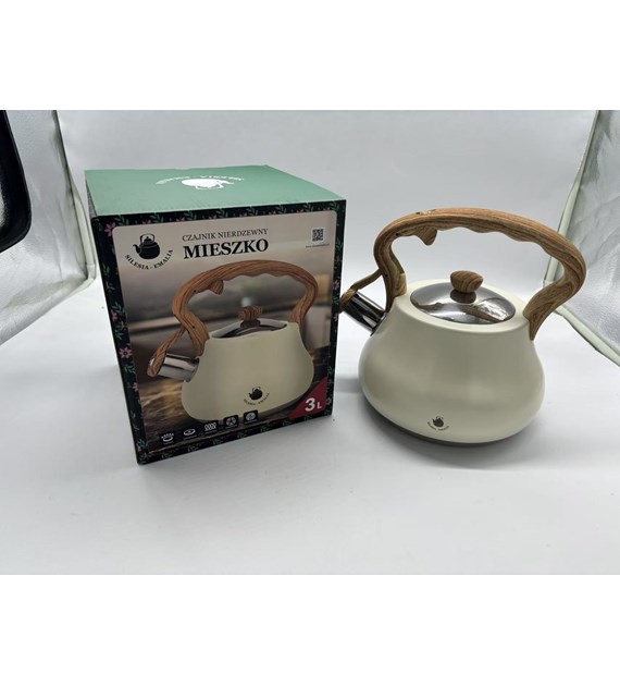 CZAJNIK NIERDZEWNY 3L MIESZKO SILE3-CREAM