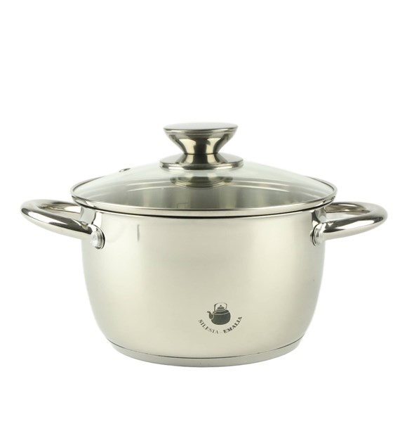 GARNEK STALOWY LEON 18CM 2,1L SILE2-2966