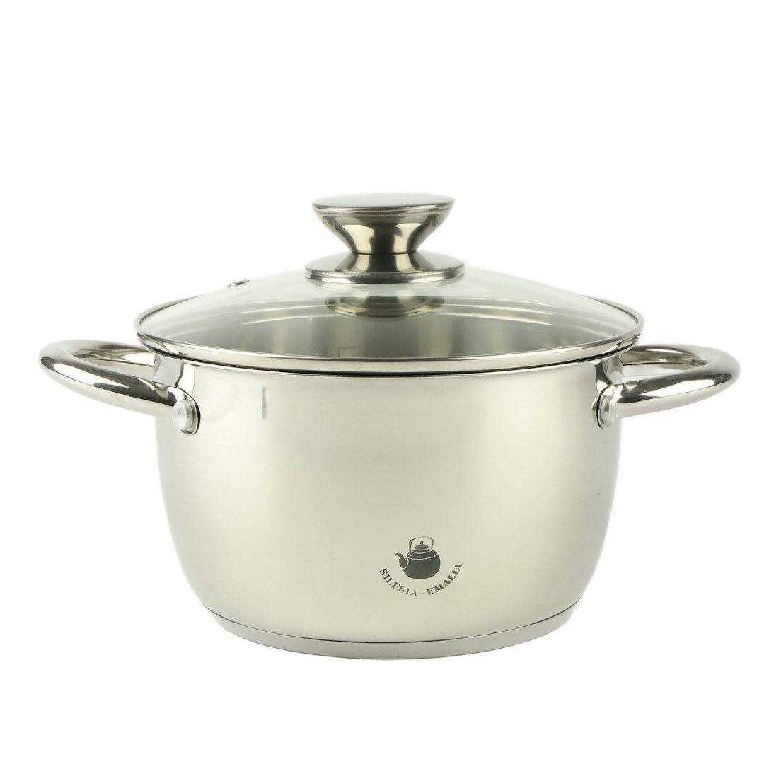 GARNEK STALOWY LEON 18CM 2,1L SILE2-2966