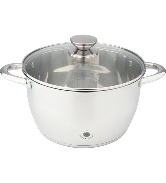 GARNEK STALOWY LEON 20CM 2,8L SILE2-2973