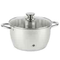 GARNEK STALOWY LEON 24CM 4,9L SILE2-2997