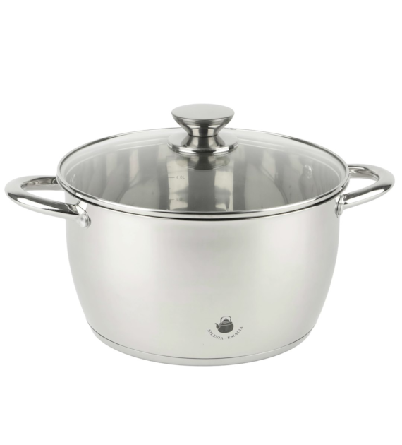 GARNEK STALOWY LEON 24CM 4,9L SILE2-2997