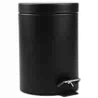 KOSZ NA ŚMIECI 10L CZARNY Z PEDAŁEM W5N