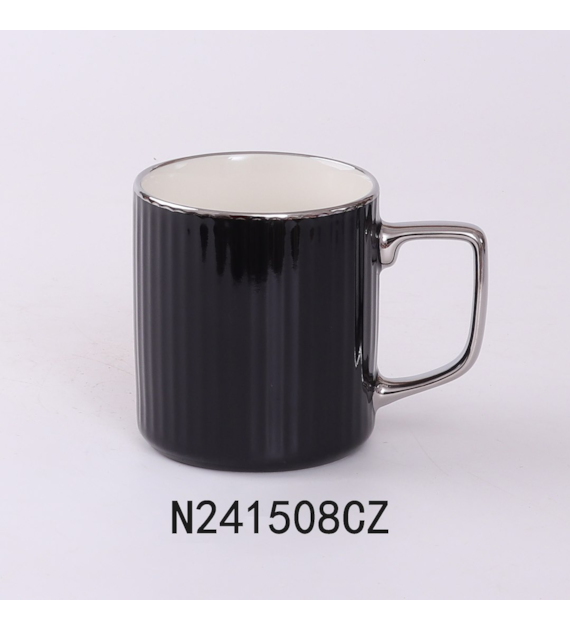 KUBEK PORCELANOWY 370ML CZARNY N241508CZ