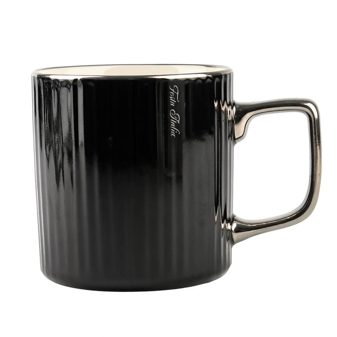 KUBEK PORCELANOWY 370ML CZARNY N241508CZ