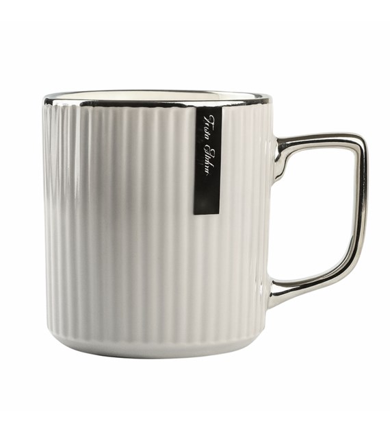 KUBEK PORCELANOWY 370ML SZARY N241508SZ