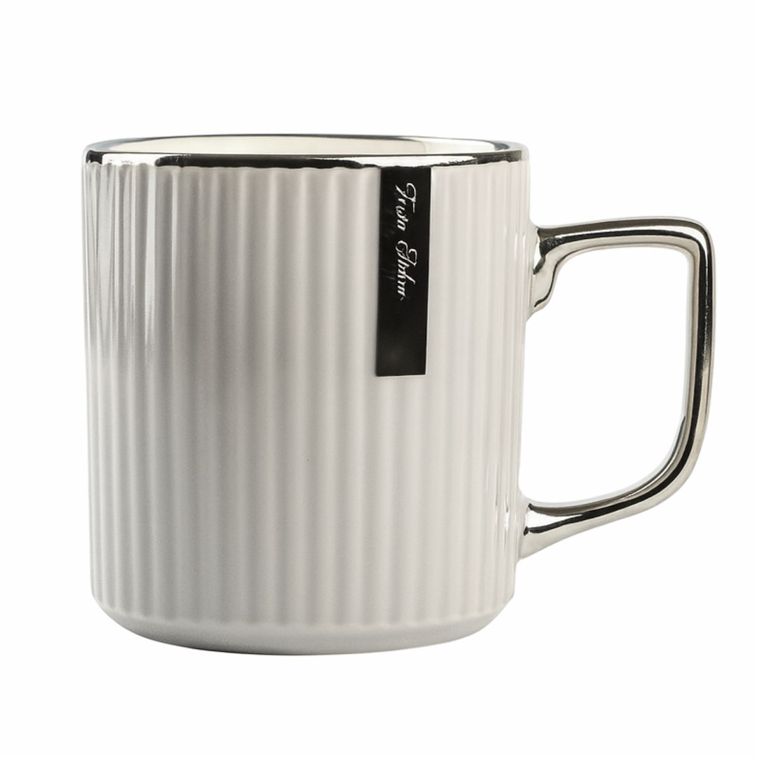 KUBEK PORCELANOWY 370ML SZARY N241508SZ