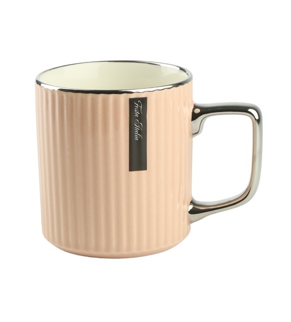 KUBEK PORCELANOWY 370ML RÓŻOWY N241508R