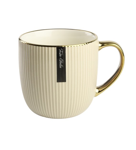 KUBEK PORCELANOWY 400ML BEŻ N231127B