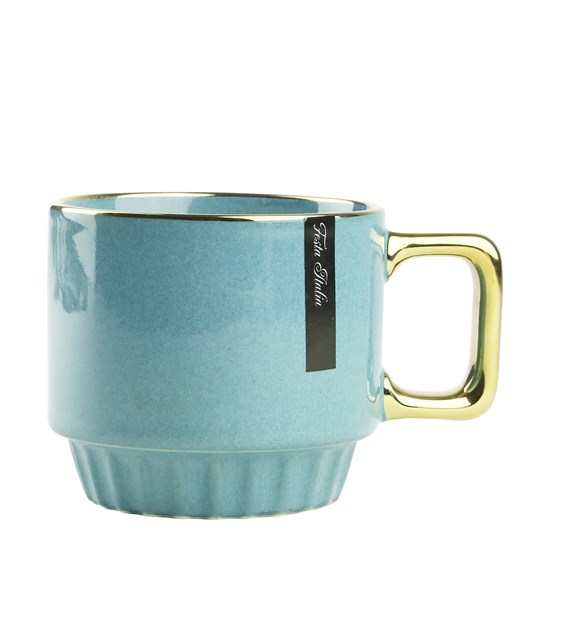 KUBEK PORCELANOWY 320ML NIEBIESKI N231801N