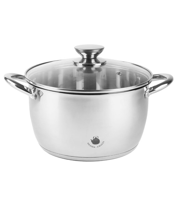 GARNEK STALOWY LEON 28CM 7,6L SILE2-4355