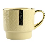 KUBEK PORCELANOWY 340ML BEŻOWY  N241401B