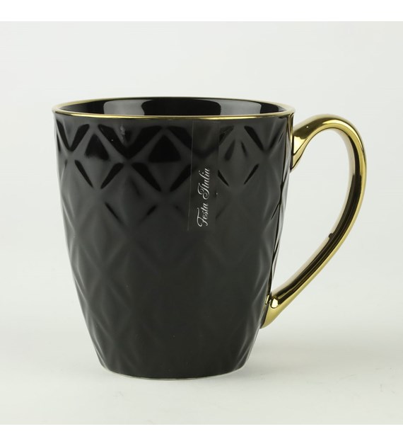 KUBEK PORCELANOWY 360ML CZARNY N241402CZ