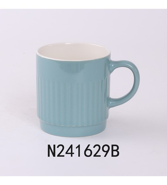 KUBEK PORCELANOWY 440ML BŁĘKITNY N241629B