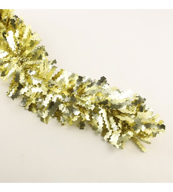 ŁAŃCUCH CHOINKOWY ZŁOTY 9CM DŁ. 2M 25KC919