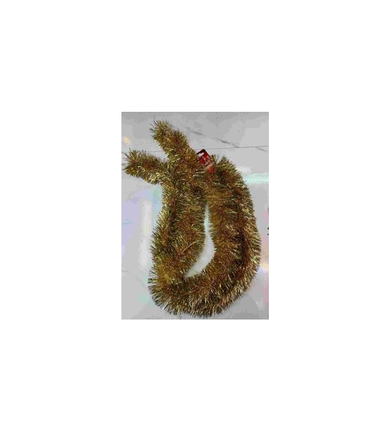 ŁAŃCUCH CHOINKOWY ZŁOTY 9CM DŁ. 2M 25KC923