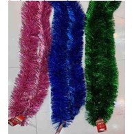 ŁAŃCUCH CHOINKOWY ZIELONY 9CM DŁ. 2M 25KC926