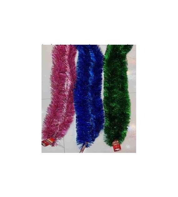 ŁAŃCUCH CHOINKOWY ZIELONY 9CM DŁ. 2M 25KC926