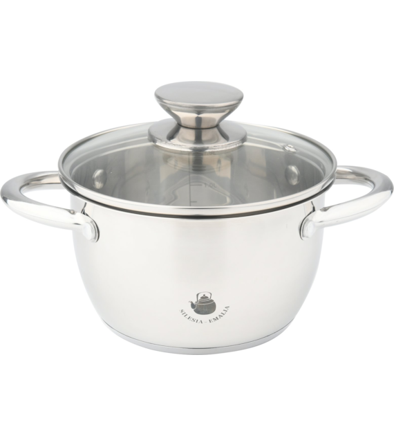 GARNEK STALOWY LEON 16CM 1,5L SILE2-4755