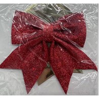 KOKARDA ŚWIĄTECZNA CZERWONA 18CM 25KC818