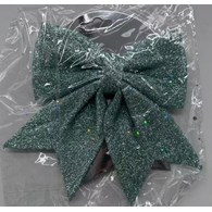 KOKARDA ŚWIĄTECZNA ZIELONA 18CM 25KC818