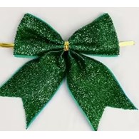 KPL 2SZT KOKARDA ŚWIĄTECZNA 15CM ZIELONA 25KC819