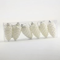 KPL BOMBEK SZYSZKI BIAŁE 6 SZT 6CM 25KC830