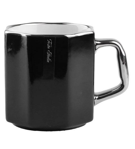 KUBEK PORCELANOWY 370ML CZARNY N231313CZ