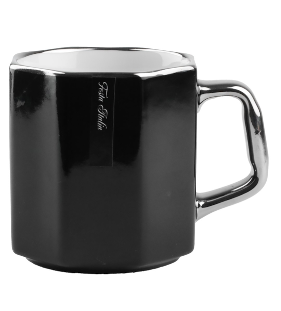 KUBEK PORCELANOWY 370ML CZARNY N231313CZ