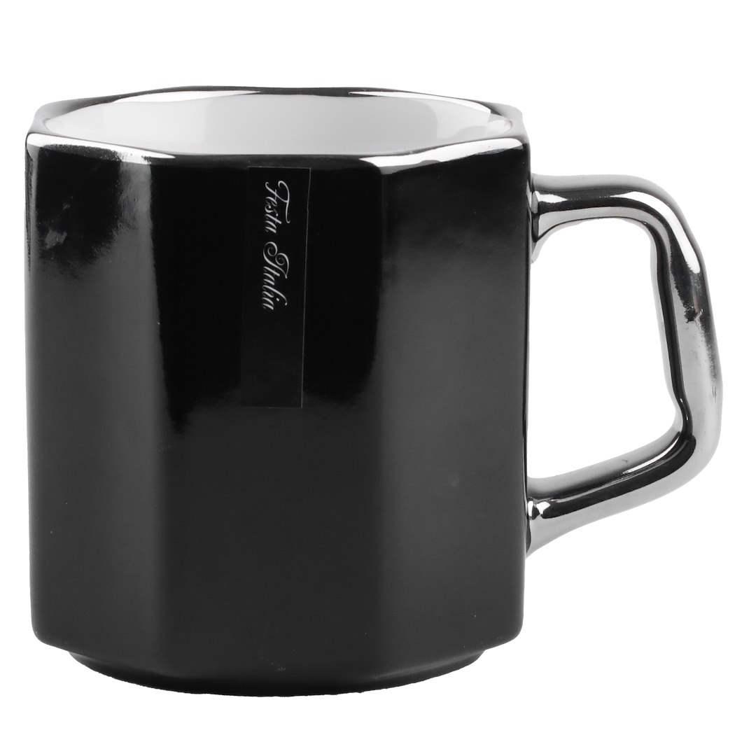 KUBEK PORCELANOWY 370ML CZARNY N231313CZ