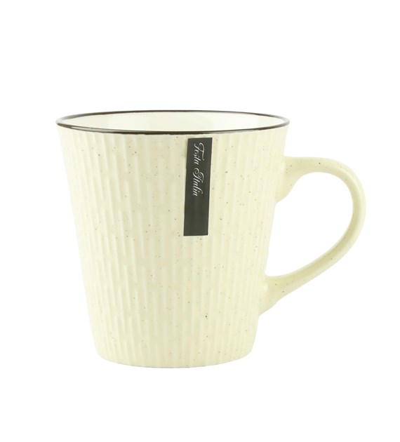 KUBEK PORCELANOWY 340ML BEŻ N241572B