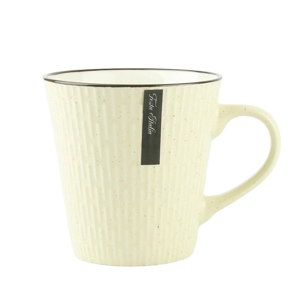 KUBEK PORCELANOWY 340ML BEŻ N241572B