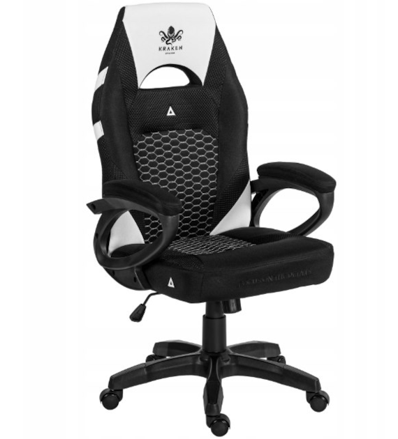 FOTEL GRACZA VESPER BIAŁY 5623