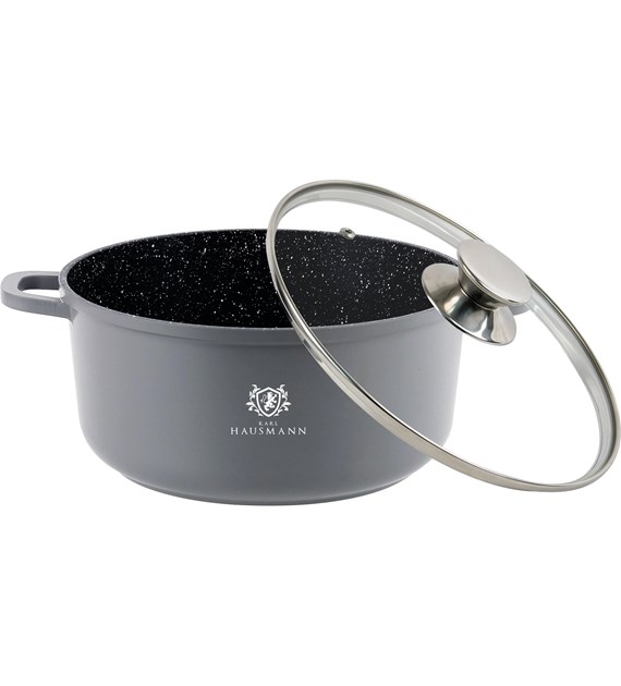 ALUMINIOWY GARNEK Z/P GRANT 2,3L 20CM SZARY KH8