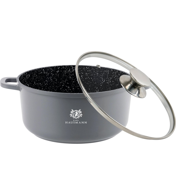 ALUMINIOWY GARNEK Z/P GRANT 2,3L 20CM SZARY KH8