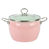 GARNEK EMALIOWANY RÓŻOWY MARYNA 22CM 5,5L TT-QX22