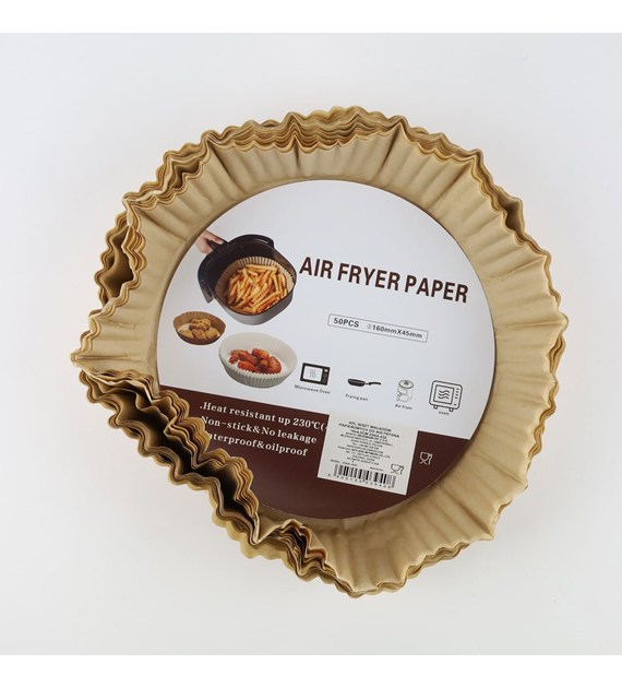 50SZT WKŁAD PAPIER. DO AIR FRYER 16x4,5CM 25KA-432