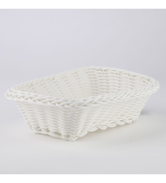 KOSZYK PLASTIKOWY PLECIONY 21x15x6,5CM 25KA-594