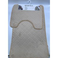 KPL DYWANIKÓW ŁAZIENK. 2SZT 50x80 BEŻ 25KC-1220