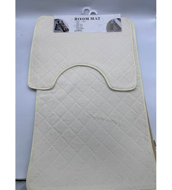 KPL DYWANIKÓW ŁAZIENK. 2SZT 50x80 BIAŁY 25KC-1220