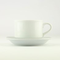 KPL.FILIŻANKA PORCELANOWA ZE SPODKIEM 240MLZD14196