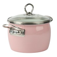 GARNEK EMALIOWANY RÓŻOWY MARYNA 16CM 2,3L TT-QX16