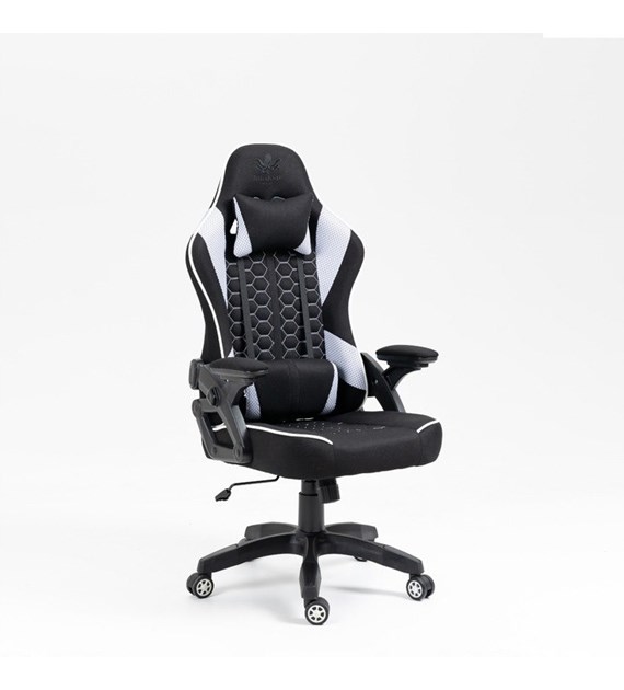 FOTEL GRACZA KRAKEN FEYTON BIAŁY MATERIAŁ 5926