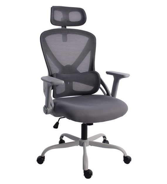 FOTEL BIUROWY KRAKEN OLIMP SZARY 6202