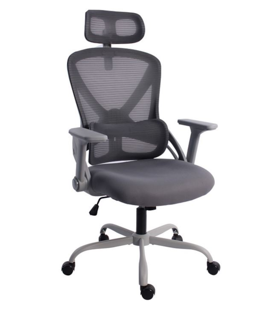 FOTEL BIUROWY KRAKEN OLIMP SZARY 6202